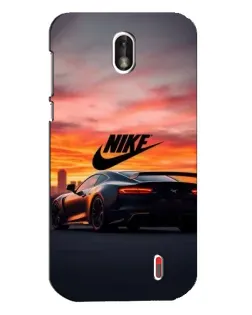 Чехол для Nokia 1 с картинкой «Nike и суперкар»