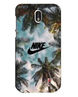 Чехол для Nokia 1 с картинкой «Тропический принт Nike»