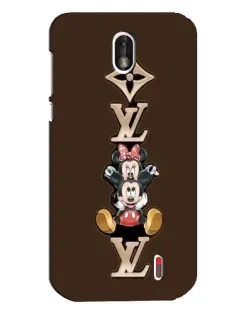 Чохол для Nokia 1 з картинкою «LV та Міккі Маус»