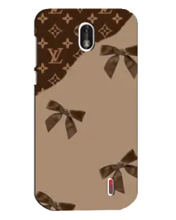 Чохол для Nokia 1 з картинкою «LV — кавовий атлас»