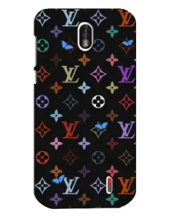 Чохол для Nokia 1 з картинкою «Кольорова монограма LV»