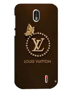 Чохол для Nokia 1 з картинкою «LV — золота печатка»