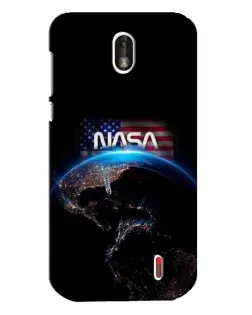 Чехол для Nokia 1 с картинкой «Земля из космоса NASA»