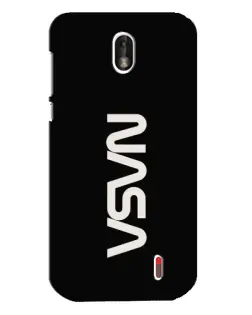 Чехол для Nokia 1 с картинкой «NASA — вертикальный логотип»