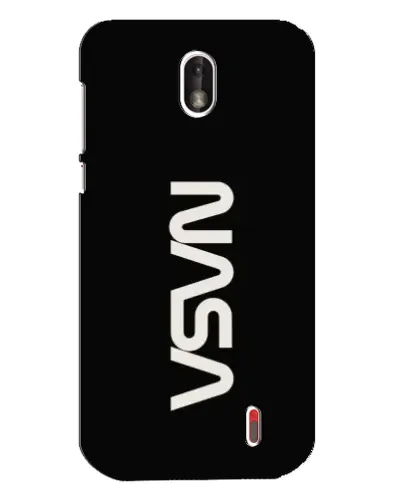 Чехол для Nokia 1 с картинкой «NASA — вертикальный логотип»