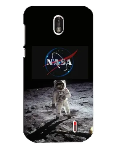 Чехол для Nokia 1 с картинкой «Астронавт на Луне»