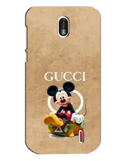 Чехол для Nokia 1 с картинкой «Микки Маус Gucci — крафт»