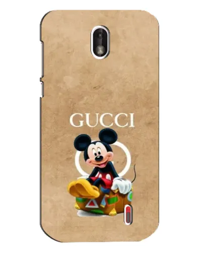 Чехол для Nokia 1 с картинкой «Микки Маус Gucci — крафт»