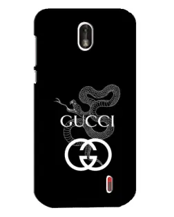 Чехол для Nokia 1 с картинкой «Gucci — серебряная змея»