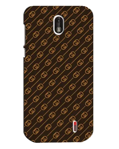 Чехол для Nokia 1 с картинкой «Gucci — золотые диагонали»