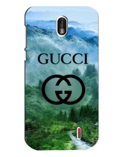 Чехол для Nokia 1 с картинкой «Gucci — горный пейзаж»