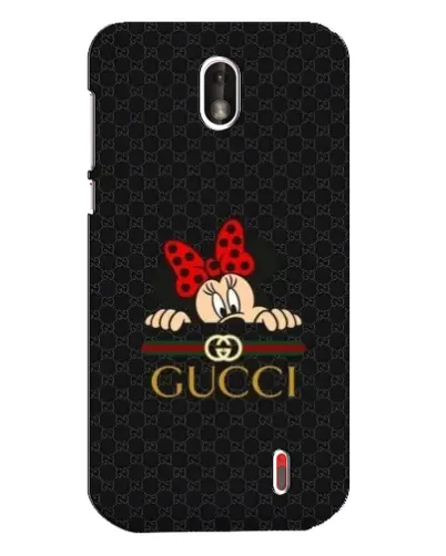 Чехол для Nokia 1 с картинкой «Минни Маус Gucci — черный»