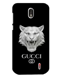 Чехол для Nokia 1 с картинкой «Gucci — серебряный лев»