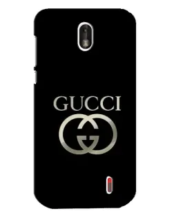 Чехол для Nokia 1 с картинкой «Gucci — золото на черном»