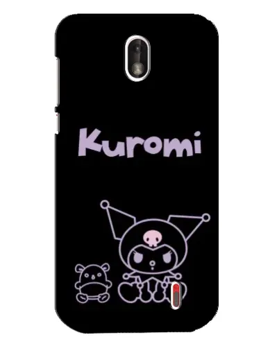 Чохол для Nokia 1 з картинкою «Kuromi — чорний мінімалізм» Чохол для Nokia 1 з картинкою «Kuromi — чорний мінімалізм»