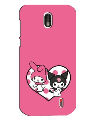 Чохол для Nokia 1 з картинкою «Kuromi та My Melody» Чохол для Nokia 1 з картинкою «Kuromi та My Melody»