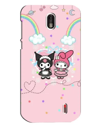 Чохол для Nokia 1 з картинкою «My Melody та Kuromi» Чохол для Nokia 1 з картинкою «My Melody та Kuromi»