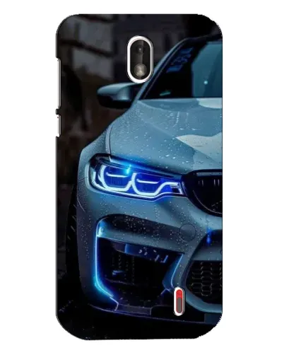 Чехол для Nokia 1 с картинкой «Взгляд BMW с синими фарами»