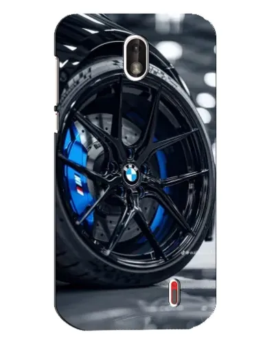 Чехол для Nokia 1 с картинкой «Колесо BMW вблизи»