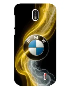 Чехол для Nokia 1 с картинкой «Золотистый дым BMW»