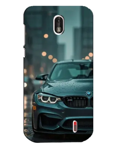Чехол для Nokia 1 с картинкой «BMW в огнях города»