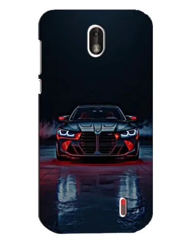 Чехол для Nokia 1 с картинкой «BMW на мокрой дороге»