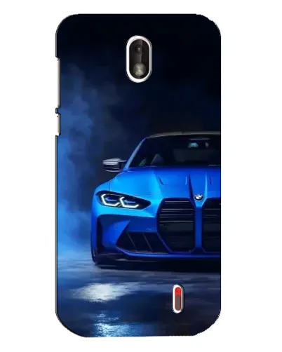 Чехол для Nokia 1 с картинкой «Голубая BMW M4»
