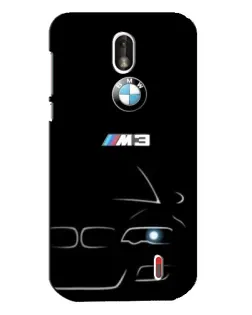 Чехол для Nokia 1 с картинкой «Минималистичный принт BMW M3»