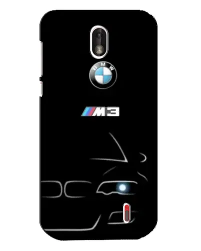 Чехол для Nokia 1 с картинкой «Минималистичный принт BMW M3»