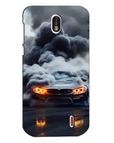 Чехол для Nokia 1 с картинкой «BMW в дыму»
