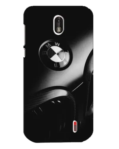 Чехол для Nokia 1 с картинкой «Эмблема BMW — макро»