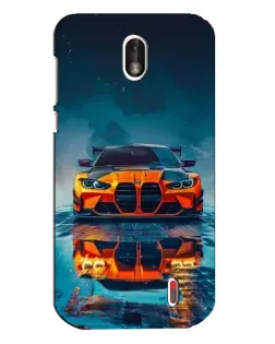 Чехол для Nokia 1 с картинкой «BMW — золотая эмблема»