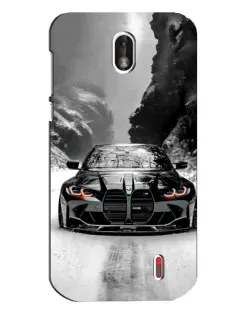 Чехол для Nokia 1 с картинкой «BMW — акварельный дрифт»