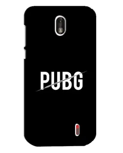 Чохол для Nokia 1 з картинкою «PUBG — білий логотип»