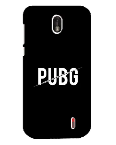 Чохол для Nokia 1 з картинкою «PUBG — білий логотип»