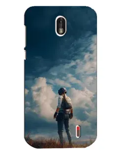Чохол для Nokia 1 з картинкою «Герой PUBG на скелі»