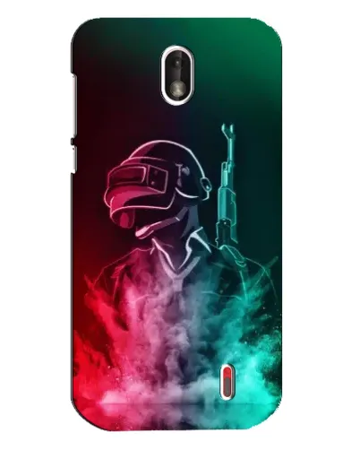 Чохол для Nokia 1 з картинкою «PUBG — вогняний воїн»