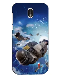 Чохол для Nokia 1 з картинкою «Десант PUBG — стрибок»