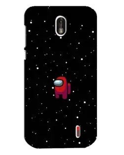 Чохол для Nokia 1 з картинкою «Червоний Among Us»