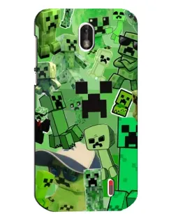 Чохол для Nokia 1 з картинкою «Кріпери Minecraft» Чохол для Nokia 1 з картинкою «Кріпери Minecraft»