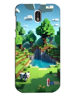 Чохол для Nokia 1 з картинкою «Minecraft літній день»