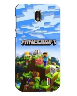 Чохол для Nokia 1 з картинкою «Minecraft класичний світ»