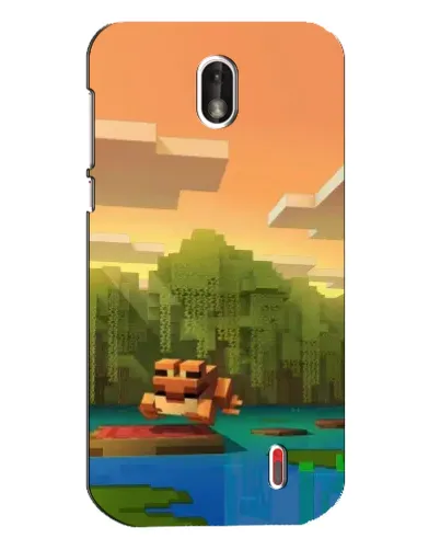 Чохол для Nokia 1 з картинкою «Майнкрафт захід сонця»