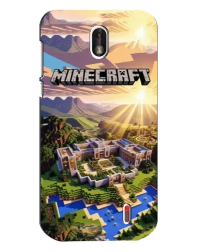 Чохол для Nokia 1 з картинкою «Minecraft панорама»