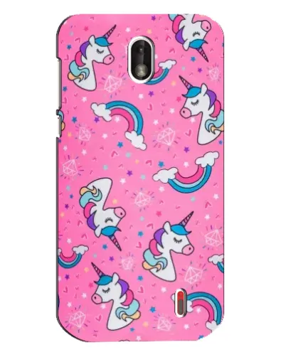 Чохол для Nokia 1 з картинкою «Unicorn паттерн рожевий» Чохол для Nokia 1 з картинкою «Unicorn паттерн рожевий»