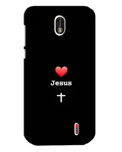 Чохол для Nokia 1 з картинкою «Серце - Jesus»
