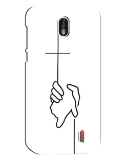 Чохол для Nokia 1 з картинкою «Рука тримає»