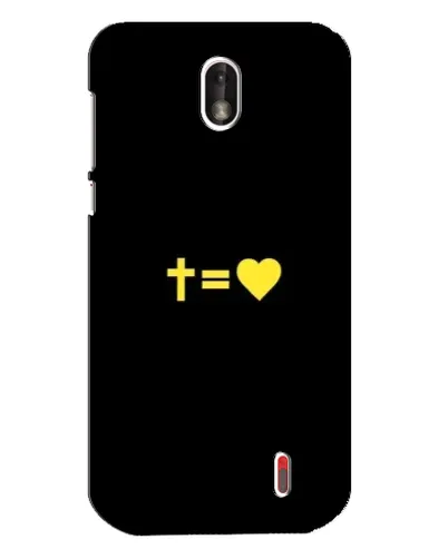 Чохол для Nokia 1 з картинкою «Серце та Хрест» Чохол для Nokia 1 з картинкою «Серце та Хрест»