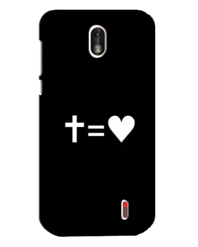 Чохол для Nokia 1 з картинкою «Хрест та Серце» Чохол для Nokia 1 з картинкою «Хрест та Серце»