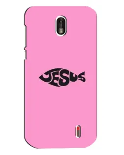 Чохол для Nokia 1 з картинкою «Рожевий символ Jesus»